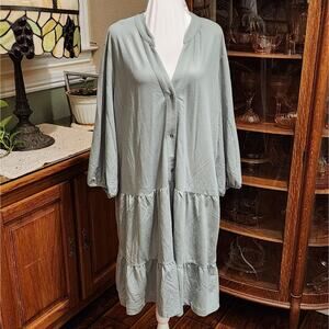 Mango x Viloleta button from shirt dress plus size XXL NEW!!‎